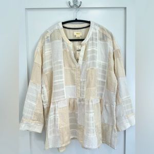 NWT Maeve off white blouse, from Anthropologie, size Medium. Retail $108